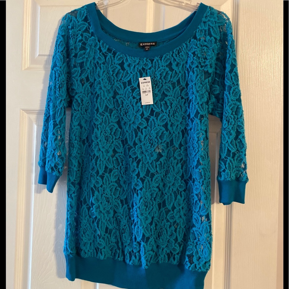 New with tags Express lace shirt